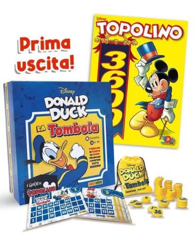 Topolino N° 3600 + Tabellone + Bollini + Sacchettino con chiusura a strozzo