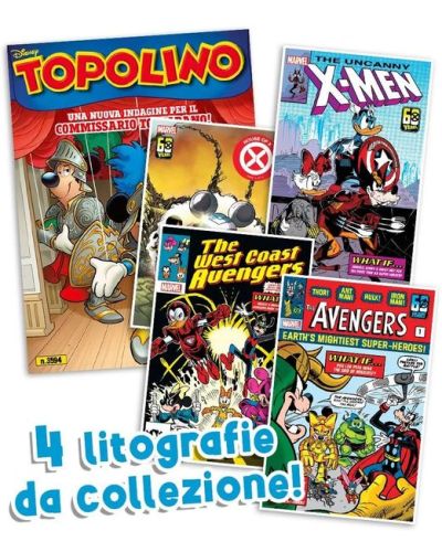 Disney Topolino presenta Le litografie Super Eroi Marvel