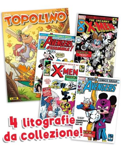 Disney Topolino presenta Le litografie Super Eroi Marvel