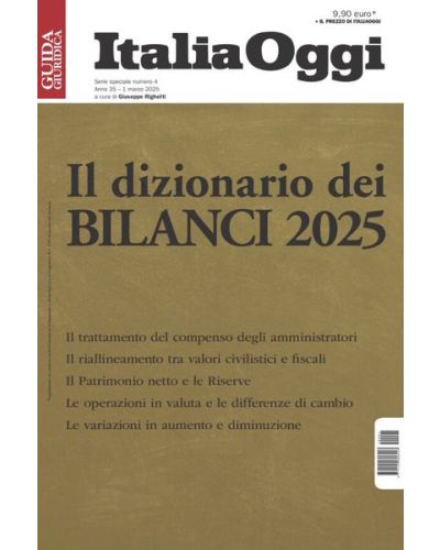 Il dizionario dei bilanci 2025