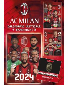 Calendario ufficiale AC Milan 2024 - cm. 29 x 42 c/spirale