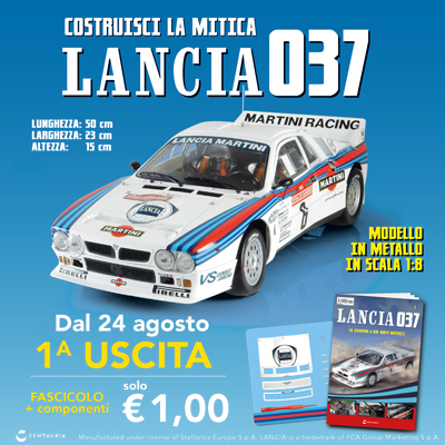 Costruisci la mitica Lancia 037 in scala 1:8