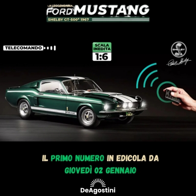 Costruisci la leggendaria Ford Mustang Shelby GT-500 in scala 1:6