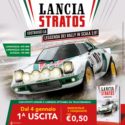 Costruisci la Lancia Stratos in scala 1:8